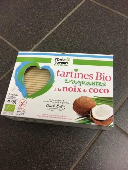 Tartine a la noix de coco