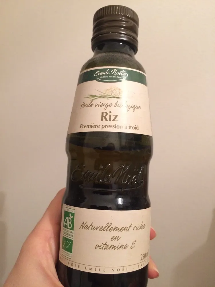 Huile vierge de riz Biologique, 250ml