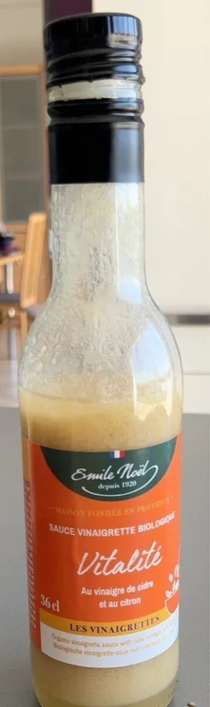 Sauce Vinaigrette Vitalité au vinaigre de cidre et citron