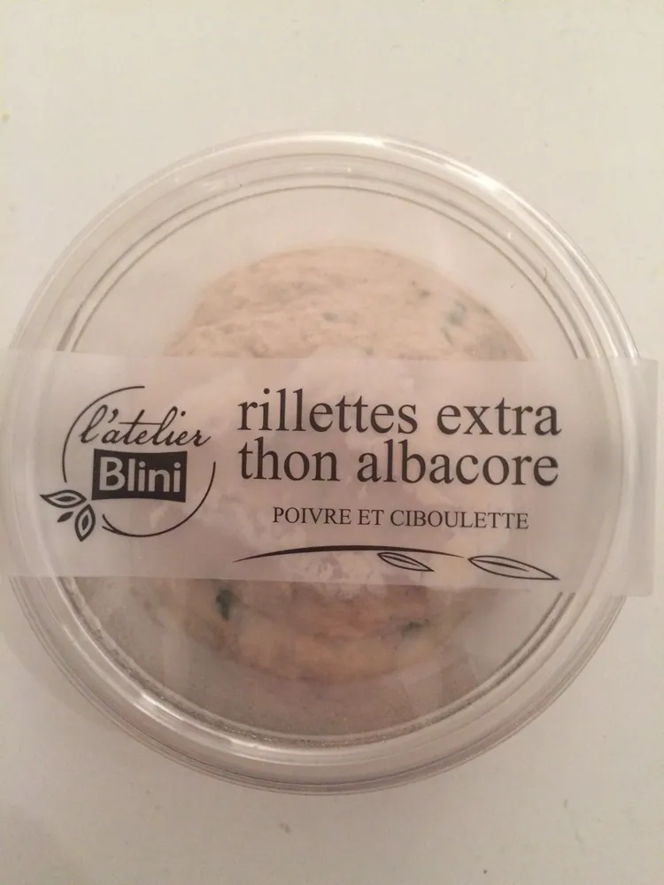 Rillettes extra thon albacore poivre et ciboulette