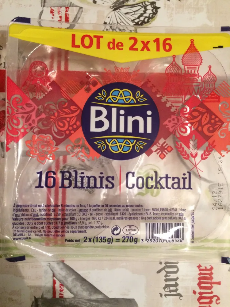 16 Blinis "Cocktail"