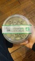 Olives bio ail et origan