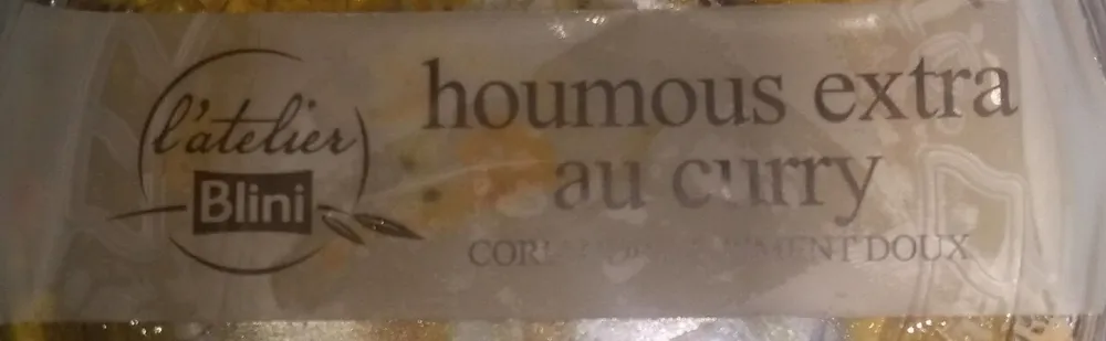 Houmous extra au curry