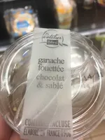 Ganache fouettee chocolat et sablé