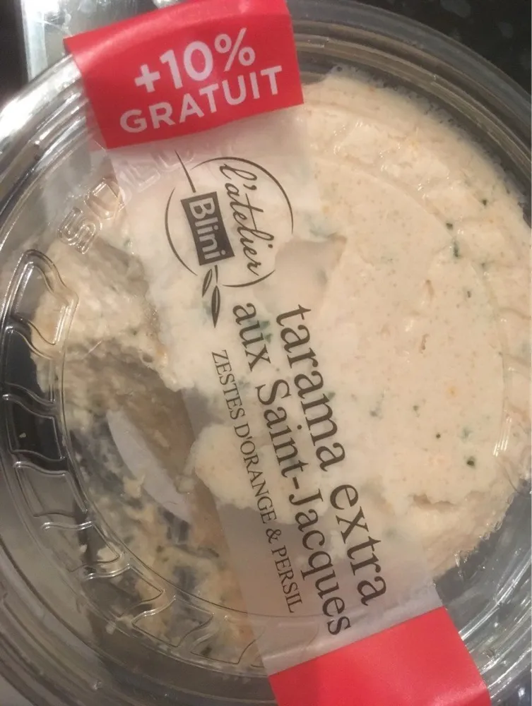 Tarama extra aux saints-jacques