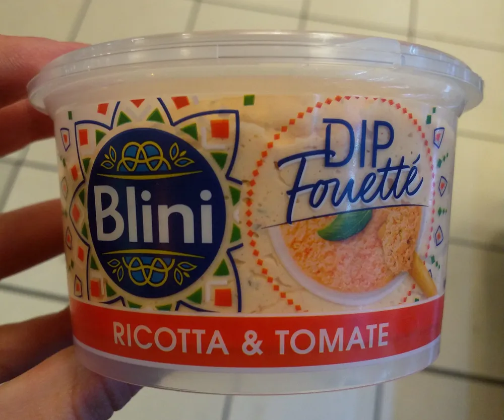 Dip fouetté ricotta et tomate