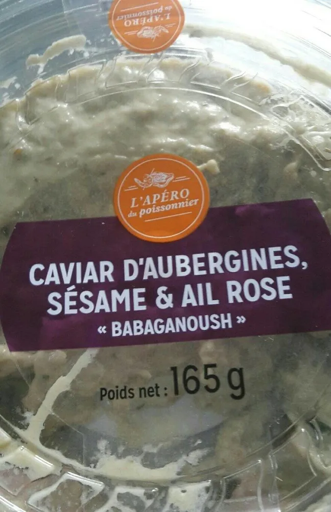 Caviar d'aubergine sésame et ail rose