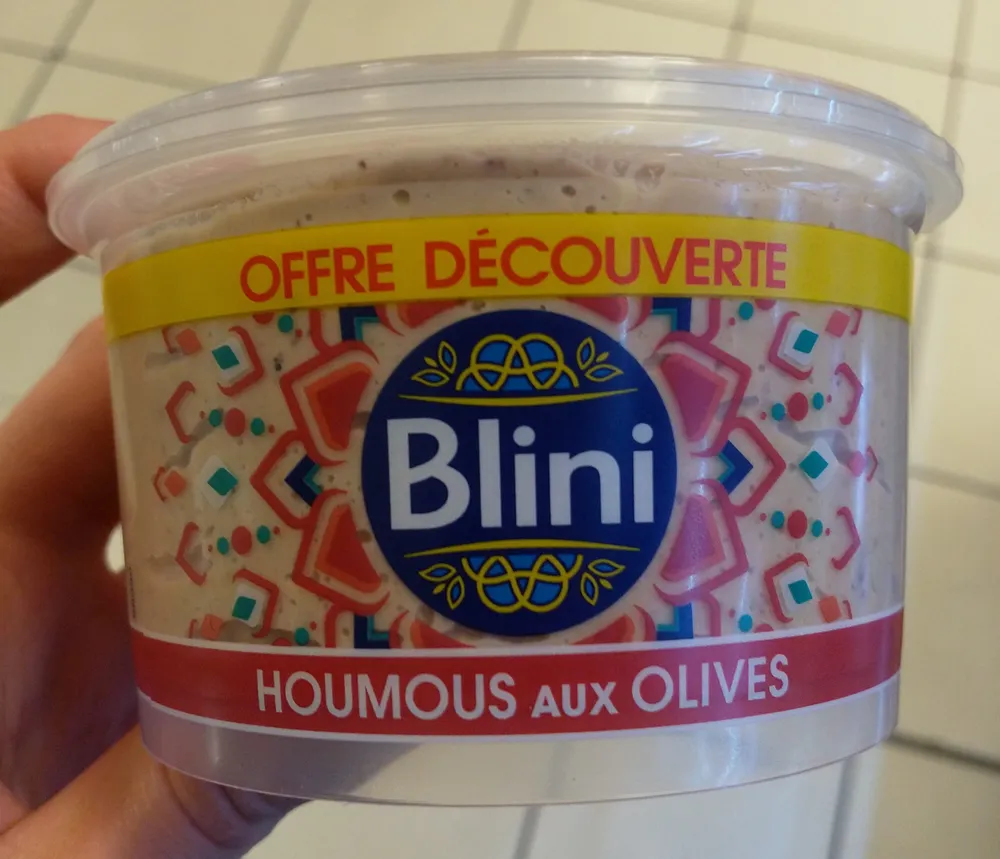 Houmous aux olives offre découverte