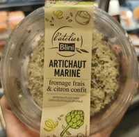 Artichauts marinés fromage frais & citron confit