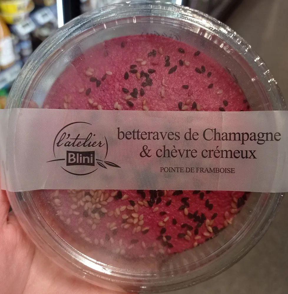 Betteraves de Champagne & chèvre crémeux, pointe de framboise
