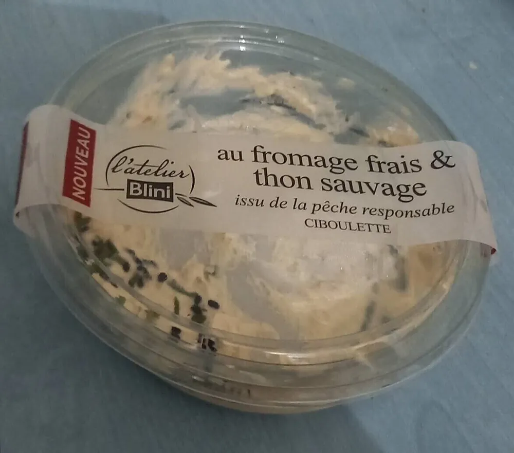 fromage frais et thon sauvage