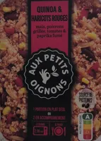 QUINOA & HARICOTS ROUGES maïs, poivrons grillés, tomates & paprika fumé
