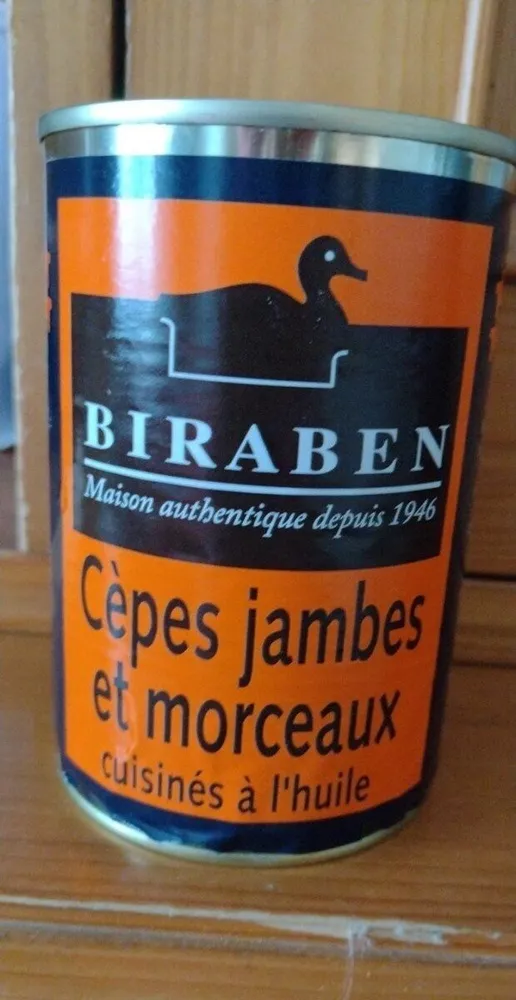 Cèpes jambes et morceaux cuisinés à l'huile
