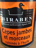Cèpes jambes et morceaux