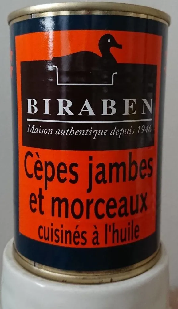Cèpes jambes et morceaux cuisinés à l'huile