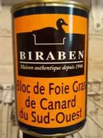 Bloc de foie gras de canard du Sud ouest