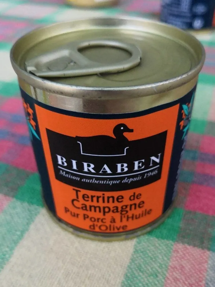 Terrine de Campagne pur porc a l'huile