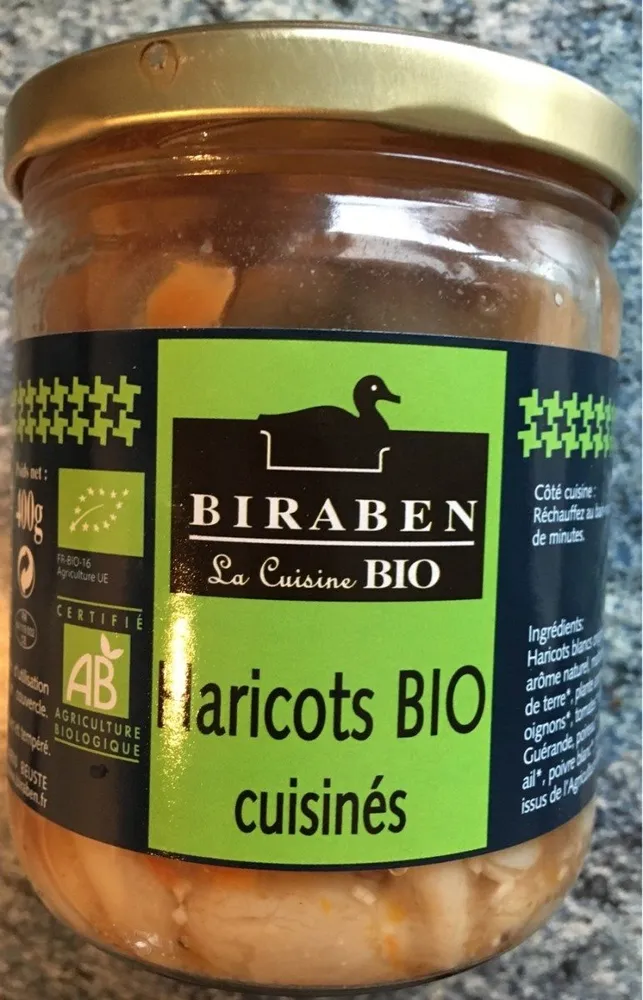 Haricots BIO cuisinés