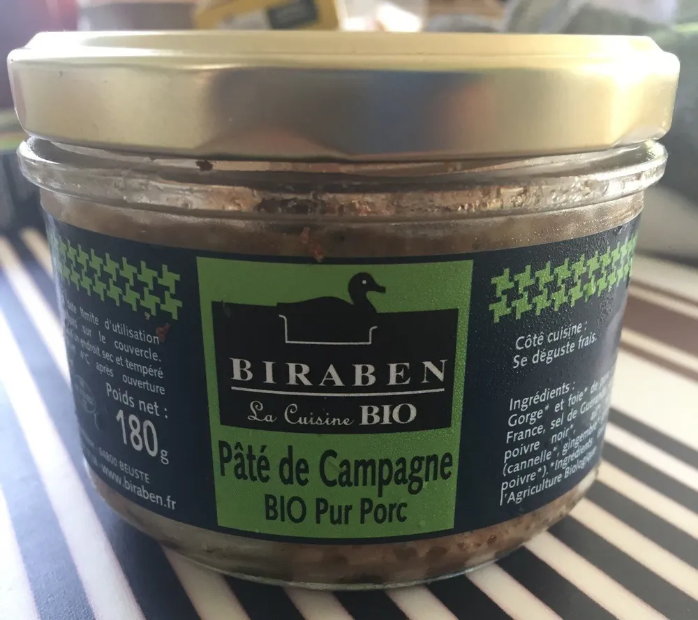 Pâté de Campagne BIO Pur Porc