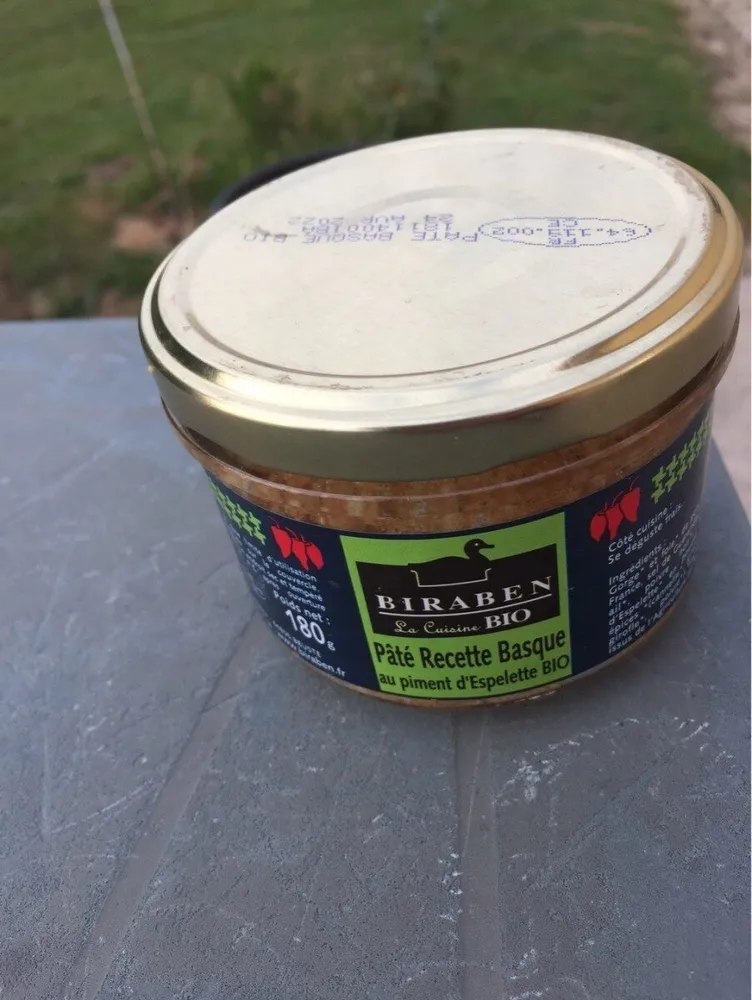 Pate recette basque au piment d espelette bio