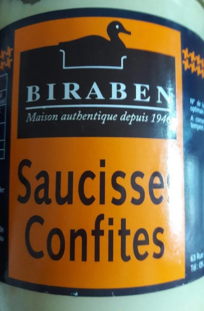 saucisses confites