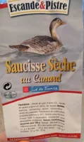 Saucisse sèche au canard