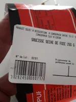Saucisse seche de foie