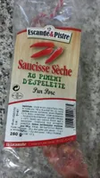 Saucisse sèche au piment d'espelette