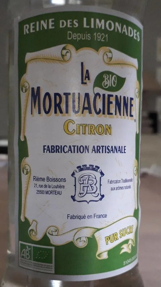 Limonade bio citron