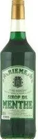 Sirop à la menthe
