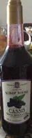 Sirop de cassis garanti pur sucre
