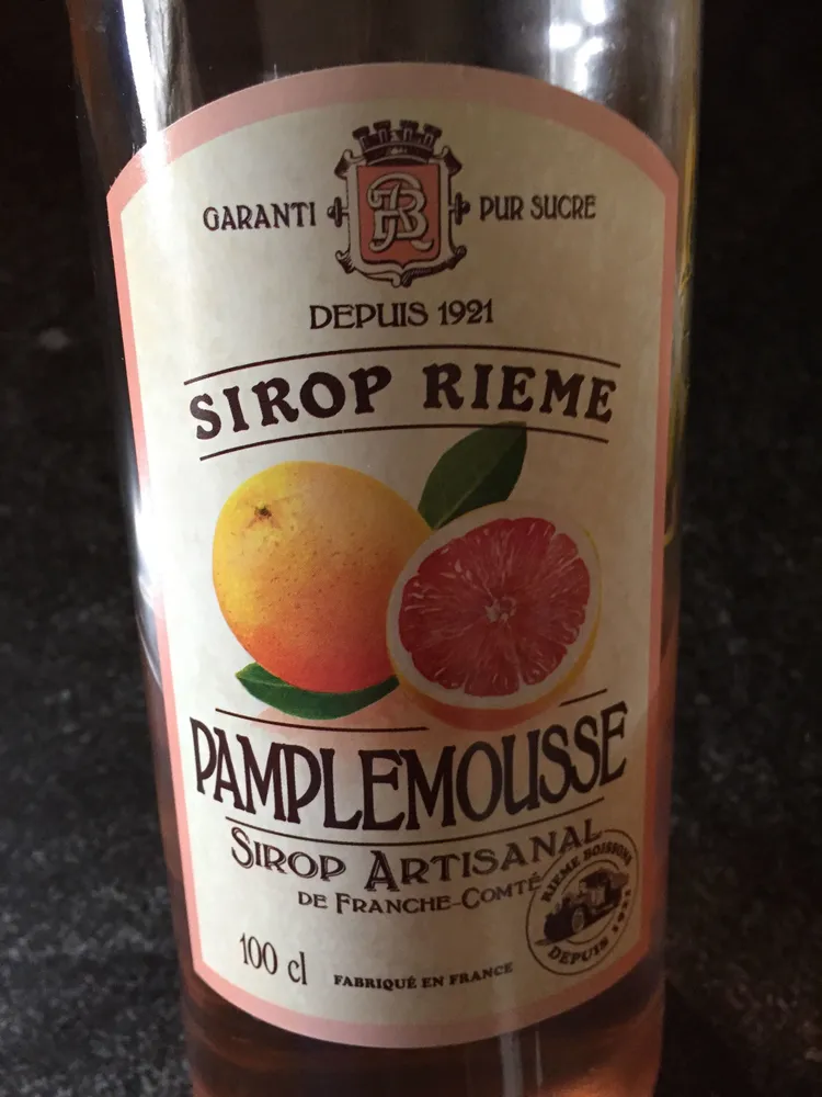 Sirop de pamplemousse rose RIEME