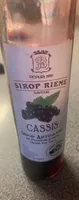 Sirop artisanal saveur cassis