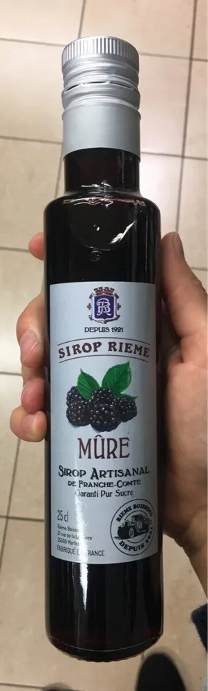 Sirop artisanal mûre