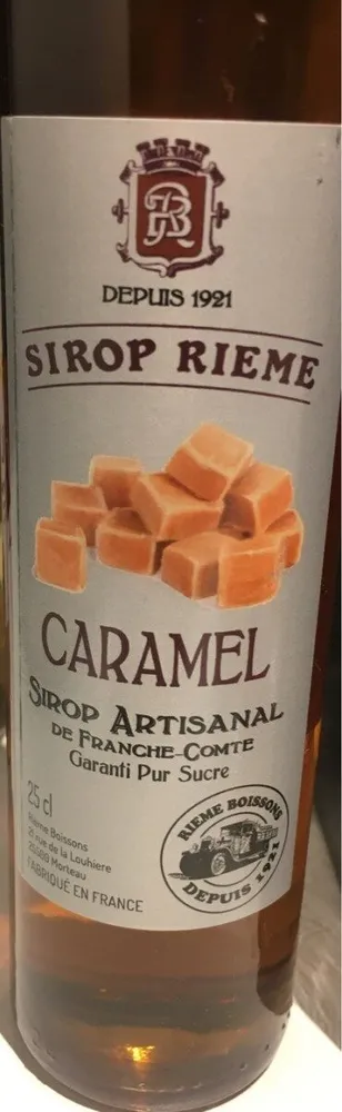 Sirop rieme caramel