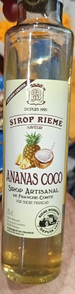 Sirop ananas coco