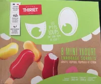 Mini yaourt enrobage sorbets