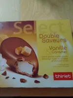 Glace double saveurs vanille caramel