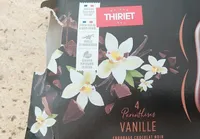 Crème glacée vanille enrobage chocolat noir