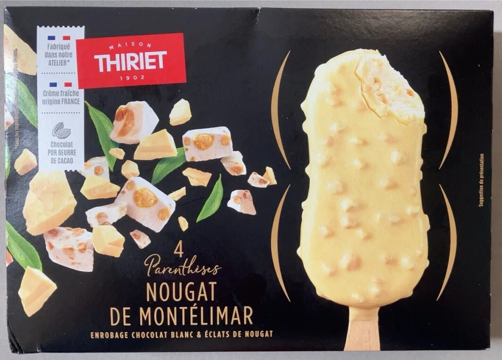 Glace nougat de Montélimar