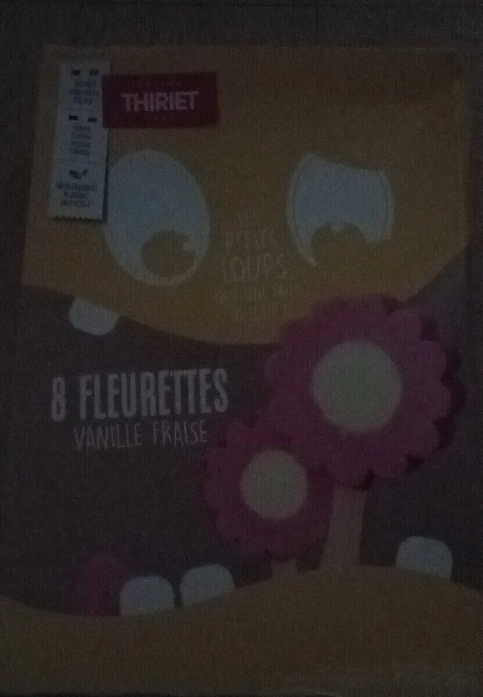 8 fleurettes Thiriet vanille fraise