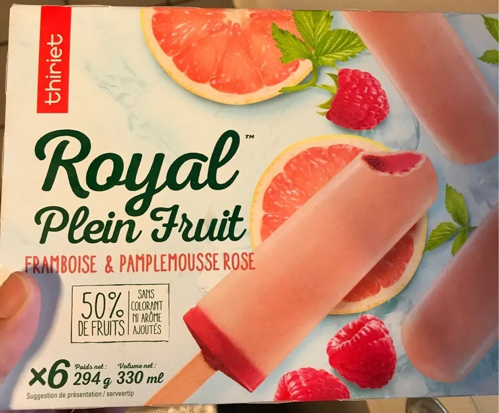 Royal plein fruits framboise et pamplemousse
