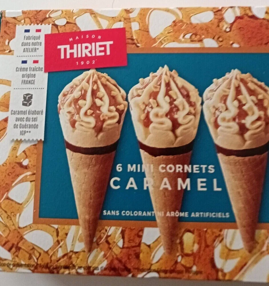 Mini cornets caramel