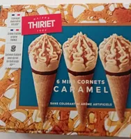 Mini cornets caramel