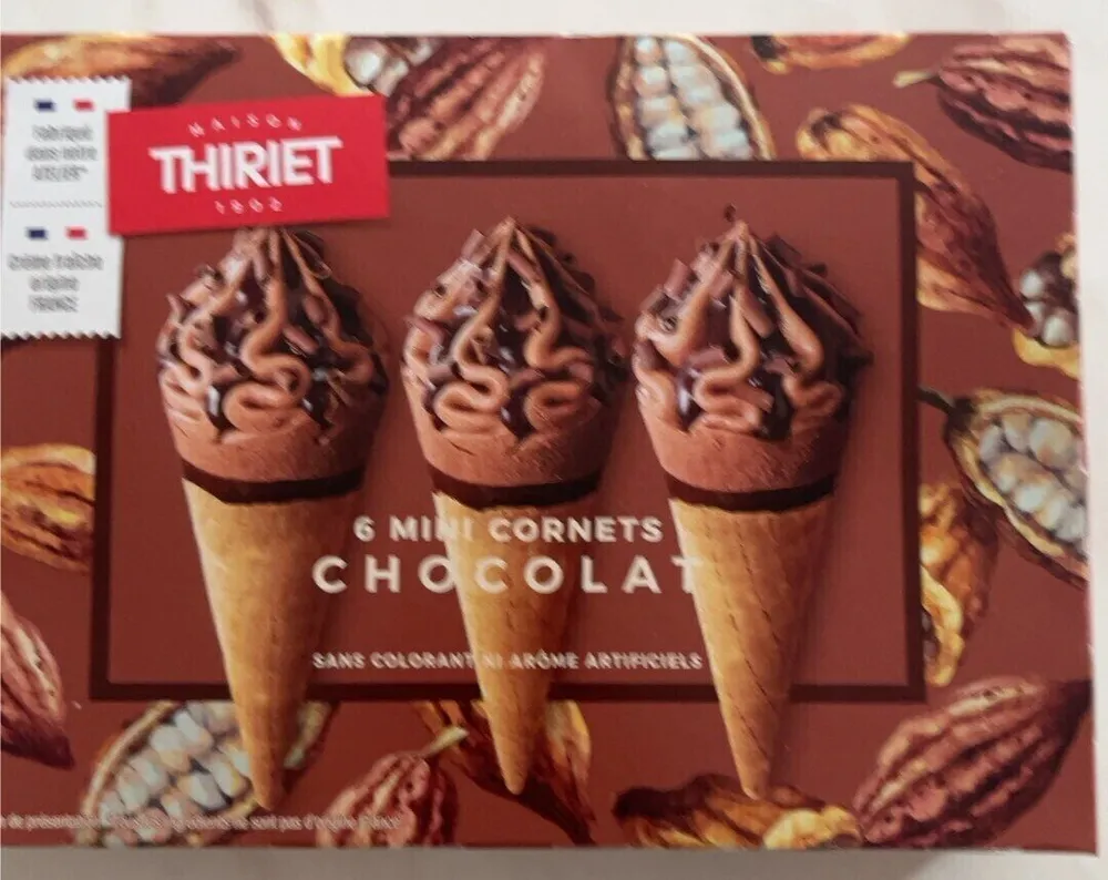 Mini cornets chocolat