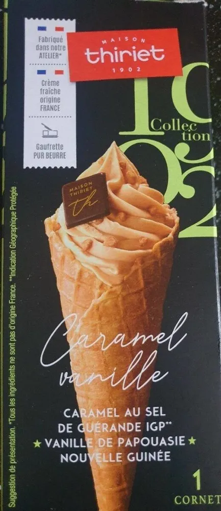 Cornet Caramel Vanille