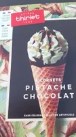 Cornet pistache chocolat
