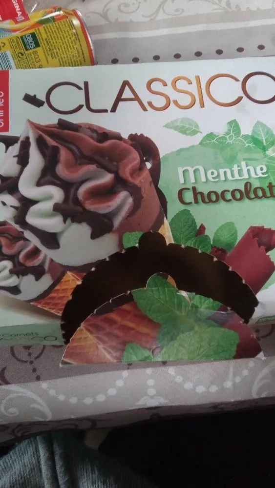 Cornet menthe chocolat