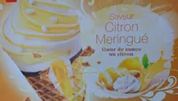 Cornets Exalto saveur citron meringué coeur de sauce citron
