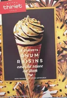 Cornets rhum raisins